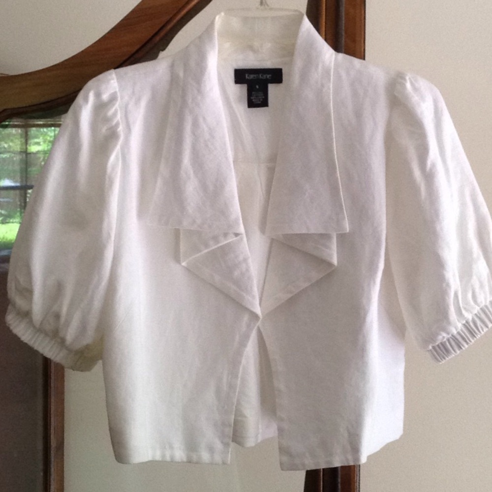 Karen Kane white short jacket